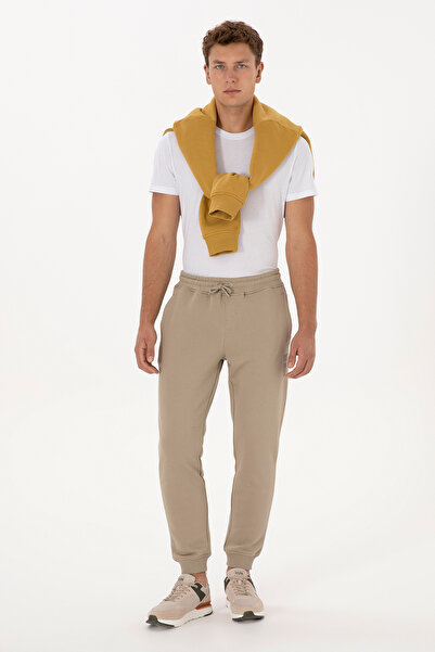 U.S. Polo Assn. Men's Light Khaki Sweatpants 50316421-Vr183