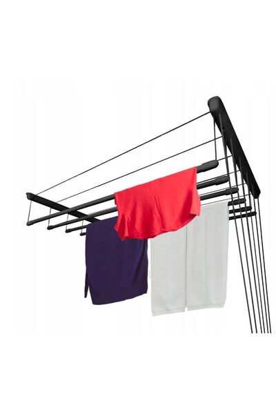 SEPIO Uscator rufe de tavan, 6x100 cm, negru,