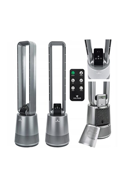 Powermat Fan with remote control and carbon filter that cleans the air in the room, 60 W, Velano