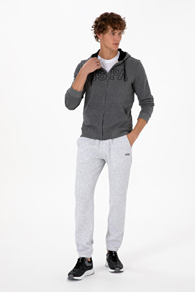 U.S. Polo Assn. Men's Light Gray Fleece-Lined Sweatpants 50313745-Vr001