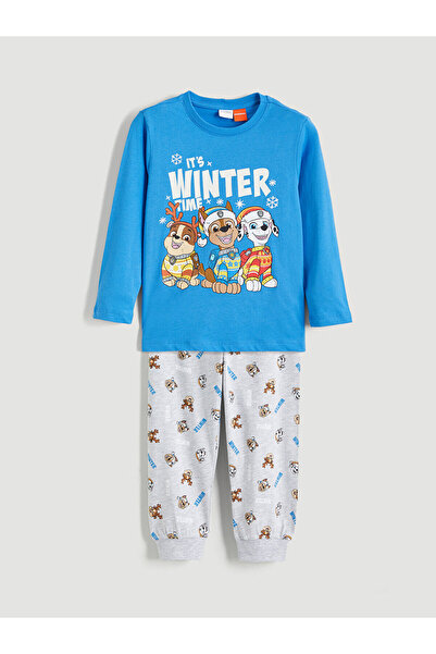 LC Waikiki Peak Yeni Sezon Bisiklet Yaka Paw Patrol Baskılı Erkek Çocuk Pijama Takımı