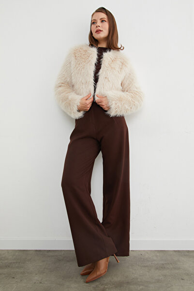 Fulla Moda Μπουφάν από ψεύτικη γούνα