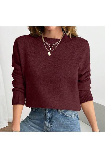 Sea Style Pulover basic supradimensionat cu textură moale