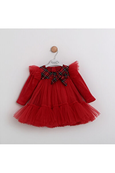 KALBİM ÇOCUK Sweetme Red Tulle Baby Girl Dress