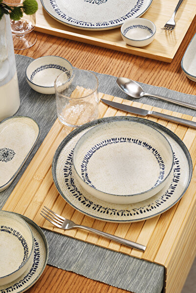 Kütahya Porselen Hane 30 Parça 6 Kişilik Yemek Takımı