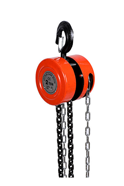 Lawazim 2 Ton 3m Hand Chain Hoist - Manual Lifting Block with Safety Hook and...