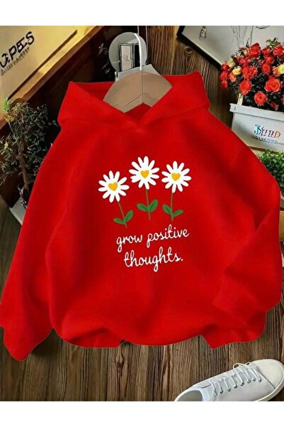 npLStore Children's New Daisy Printed Hooded Sweatshirt Hoodie
