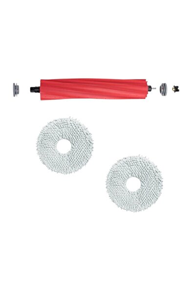 ROPALDE Roborock Qrevo L Robot Vacuum Cleaner Compatible 1Pcs Main Brush - 2Pcs Mop Cloth Spare Parts Set