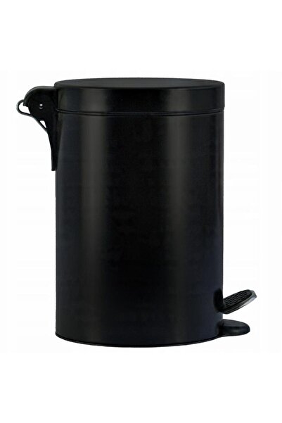 SEPIO Bathroom waste bin, with pedal, 3 liters, metal, black