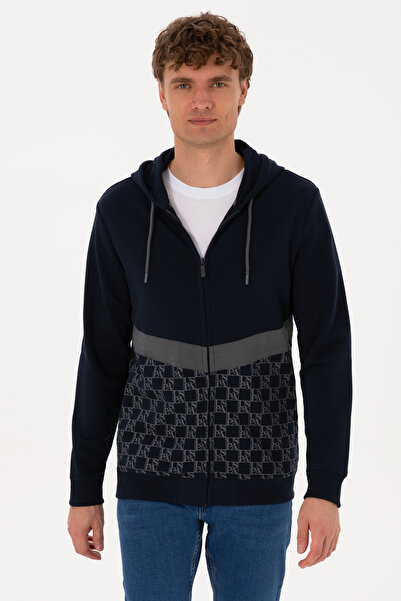 U.S. Polo Assn. Men's Navy Blue Knitted Cardigan 50315668-Vr033