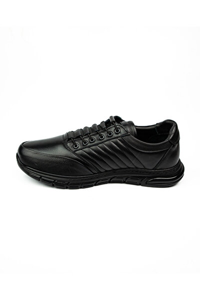 Voyager 511 Black Leather Men's Casual Shoes