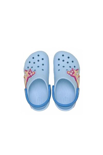 Crocs Classic Star Lights Clog t Lighted Children's Slippers - Light Blue