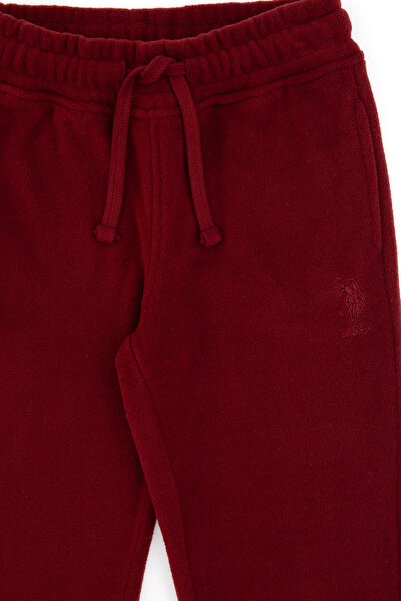U.S. Polo Assn. Girl's Burgundy Jogger Fleece Sweatpants 50318822-Vr014