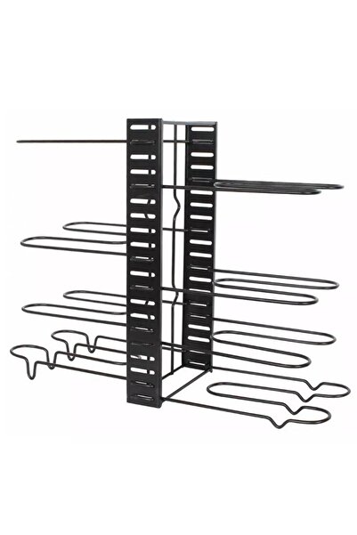 Kinghoff Holder, organizer for storing pans, pots, lids, black,