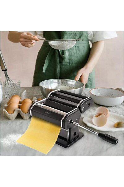Kinghoff Pasta maker, manual, steel, 15cm, black,