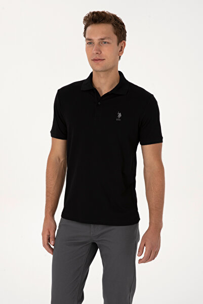 U.S. Polo Assn. Tricou negru pentru bărbați 50324883-VR046