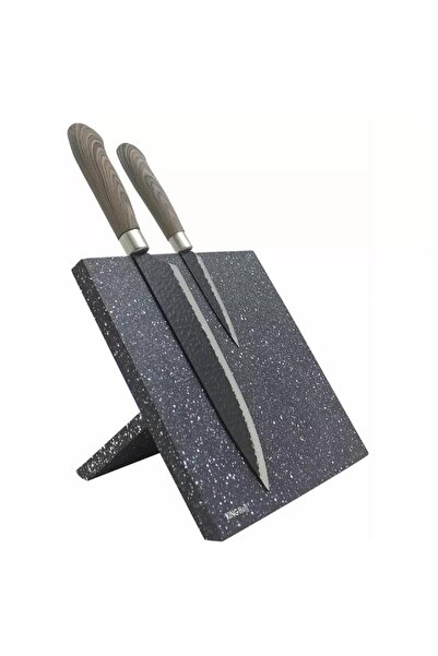 Kinghoff Magnetic knife holder, marbled, anthracite gray,