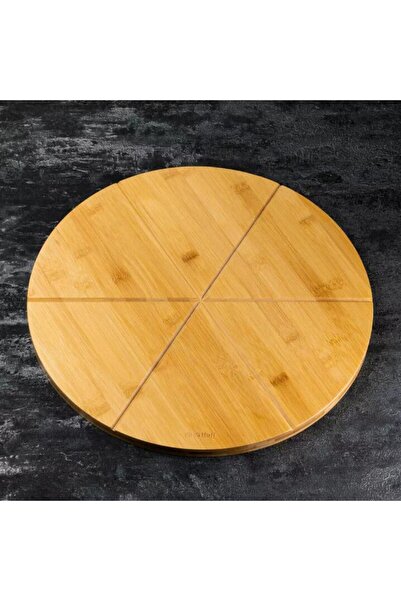 Kinghoff Bamboo pizza tray, 35 cm,