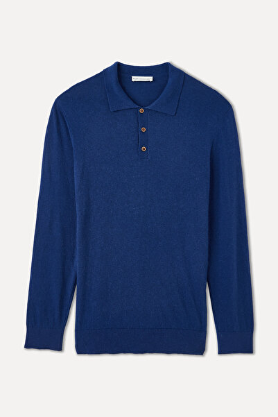 Mudo BUTTONED POLO NECK SWEATER