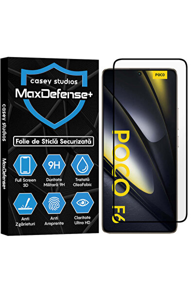 Casey Studios Folie Sticla Xiaomi Poco F6, Full Cover 3D, Ultra HD, Anti Zgar...
