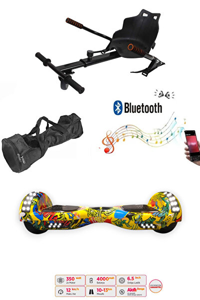 CityMate Elektrikli Kaykay Scooter Akıllı Denge Hoverboard + HoverKart + Çant...