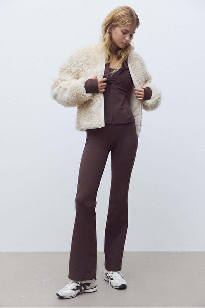 H&M Flared sports fleece leggings with SoftMove™