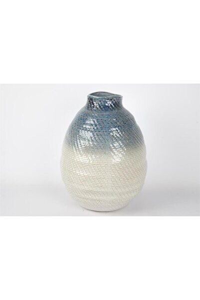 Mikasa Moor مكعب سيراميك أبيض أزرق متدرج 46x36 سم