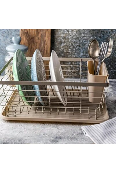 Kinghoff Dish rack, beige, 30x36x14.5 cm,