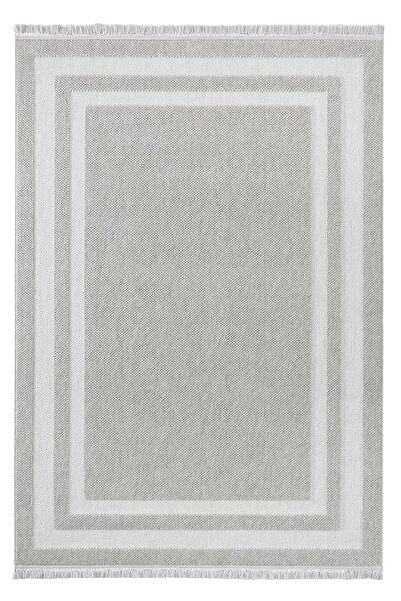 AYTEO Halı Comfort 19207E Gri Krem Yumuşak Ve Parlak Tuşeli Modern Bukle Halı