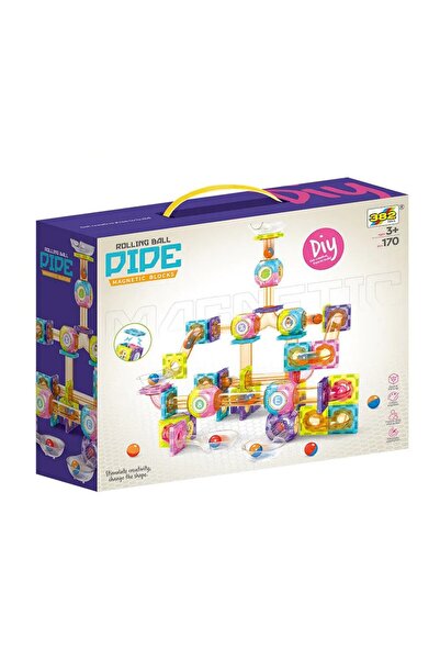 OEM Magnetic play set with tubes and ball 170 pieces 2407K0047