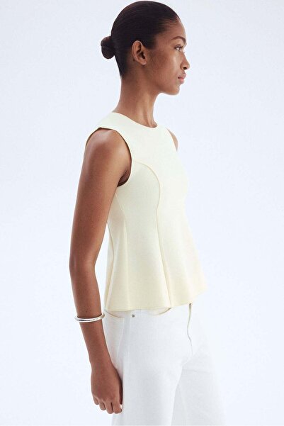 H&M Interlock peplum vest top