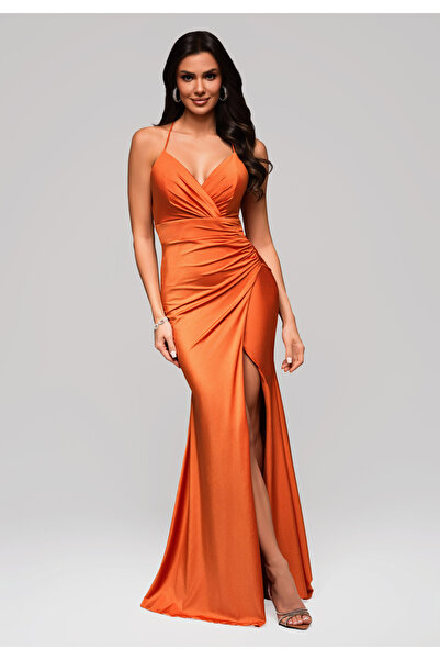 OMBRE Evening dress LA-OM-DLR155 - orange