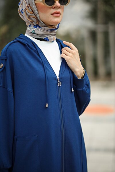 NS Moda Hijab Epaulet Suit Indigo