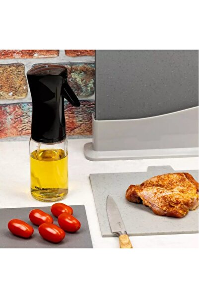 Kinghoff Ψεκαστήρας λαδιού και ξυδιού, 190ml, 6 x 20 cm μαύρος,