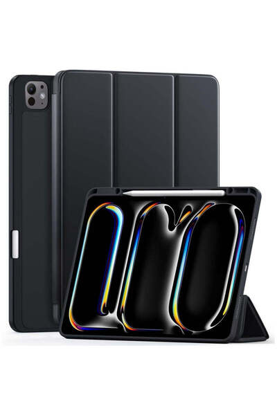 Casey Studios Husa Inteligenta iPad Pro 11 2024, Unghiuri Ajustabile, Suport Stylus Pen, Auto Sleep, Negru
