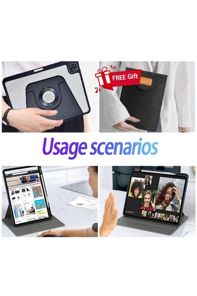 yaqeen iPad Pro M4 11-Inch,iPad Pro 11 Inch M4 (5th A2836 A2837 A3006)360 Degree Convenient Magnetic Case