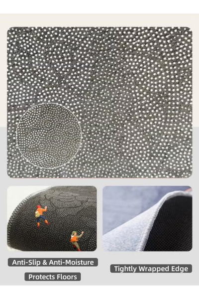 Generic 2Pcs Kitchen Rug Set Non-Slip Cushioned Mats 40x60cm + 40x120cm for Sink, Laundry, Bathroom, Hallway