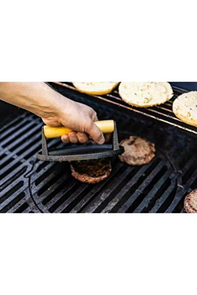 Kinghoff Hamburger meat press, cast iron, 22 cm,