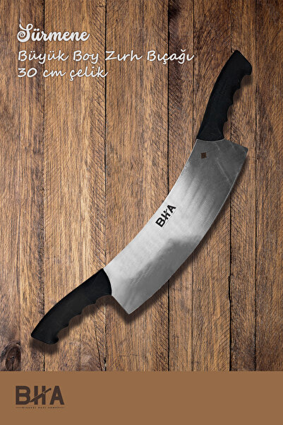 B-H-A BIÇAKÇI HACI AHMET Sürmene BHA Çift Taraflı Zırh Bıçağı 30 cm Paslanmaz...