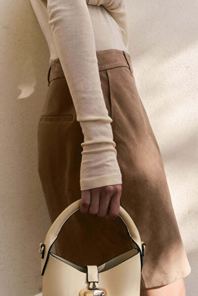 H&M Suede Bermuda shorts