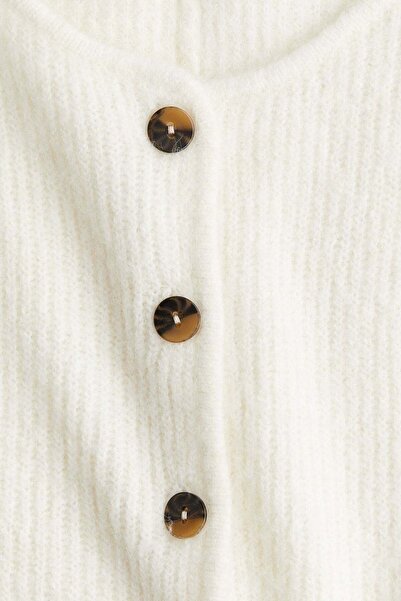 H&M Rib-knit peplum cardigan