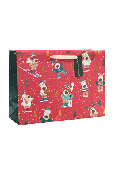 Share the Love حقيبة هدايا عيد الميلاد من بوفل (كبيرة جدًا) - حجم كبير جدًا ل...