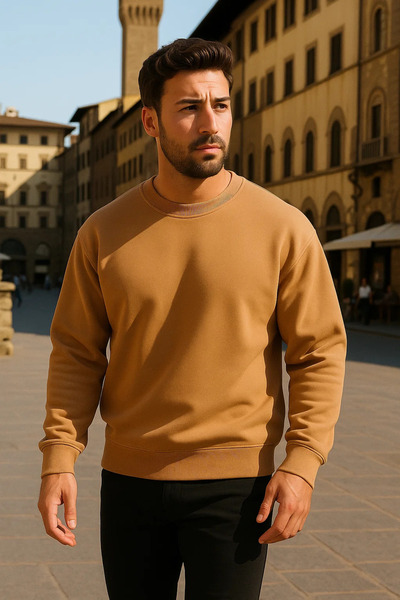 COMBİNE MİCHAİL Унисекс зимна удобна дълга вискозна пуловер с голям размер