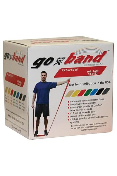 Cando Go-Band Resistance Exercise Band Red (Light) 45.7 Mt -10-6422