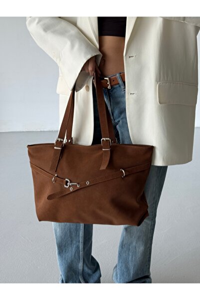 ALTUDA Women's Belt Detailed Shoulder Bag Madrid