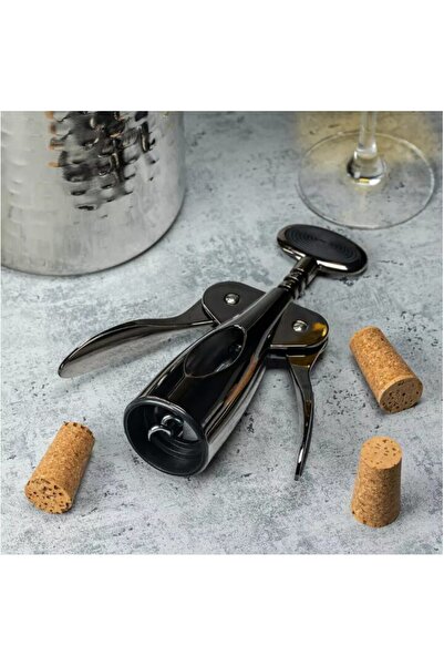 Kinghoff Bottle corkscrew, stainless steel, manual,