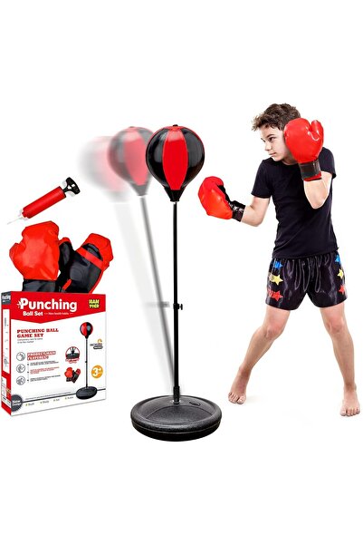 Generic Adjustable Kids Punching Bag with Stand and Gloves (Ages 3-10) - Hanyor