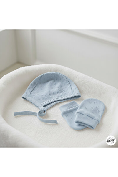 OEM Newborn hat and gloves set blue