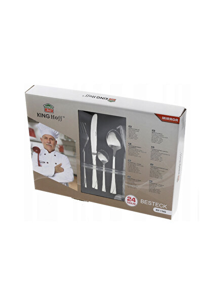 Kinghoff Stainless steel cutlery set, 24 pieces, elegant model,