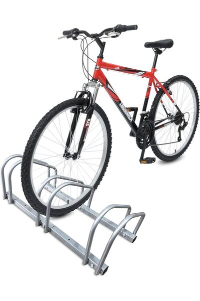 vounot حامل دراجات يُثبّت على الأرض أو الحائط لثلاث دراجات، مصنوع من الفولاذ ...
